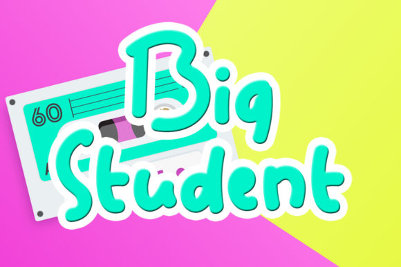 Big Student: A Display Font That Elevates Campaign Visuals with Sweet Sophistication