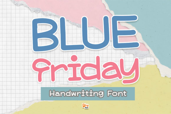 Blue Friday: A Quirky Sans Serif Font for Crafters and Sellers