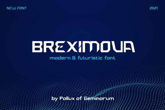 Breximova: A Futuristic Display Font for Modern Crafters and Makers