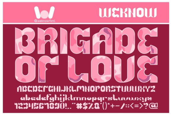 Brigade of Love: A Display Font That Builds Brand Trust