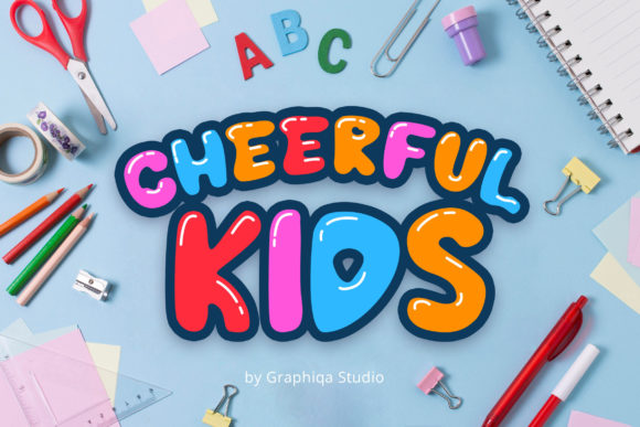 Cheerful Kids: A Playful Display Font for Small Business Branding