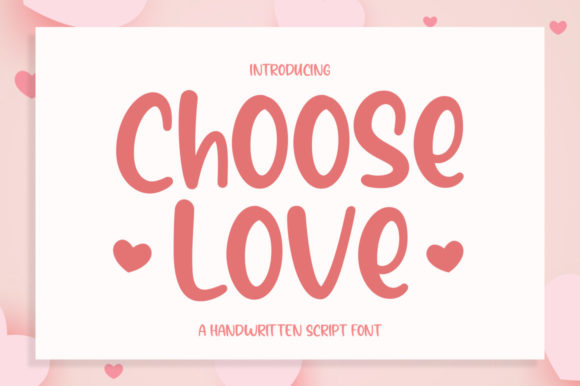 Choose Love: A Delicate Display Font for Editorial Design and Digital Publishing