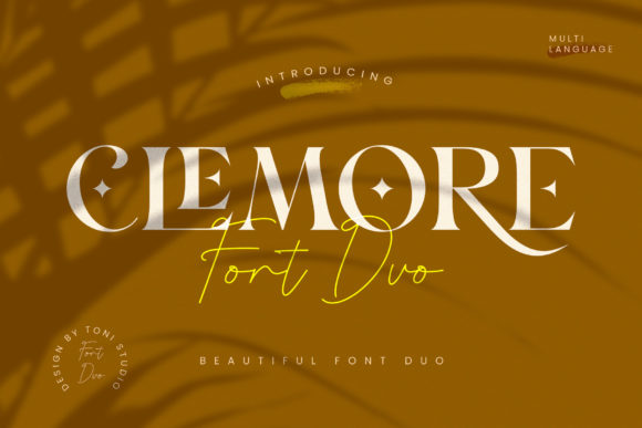 Clemore Duo: Elevating Editorial Design with Modern Serif and Script Typography