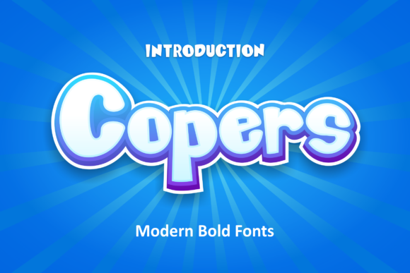 Copers: A Bold Display Font for Crafters and Product Designers