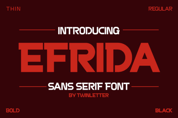 Efrida: A Bold Display Font for Modern Editorial Design
