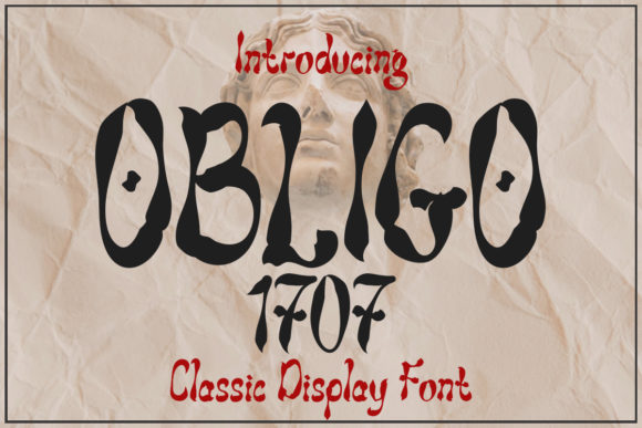 Elevate Your Craft with Obligo 1707 – A Timeless Display Font for Makers
