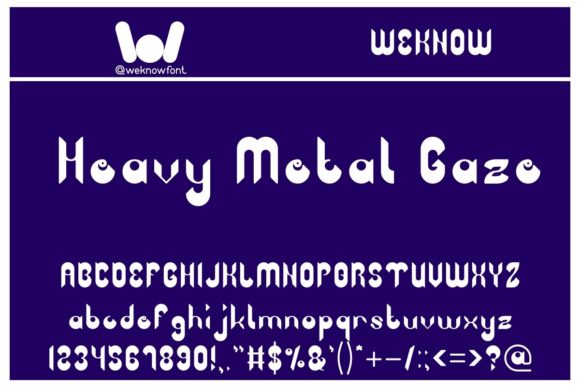 Heavy Metal Gaze: A Techno-Inspired Display Font for Bold Brand Identities