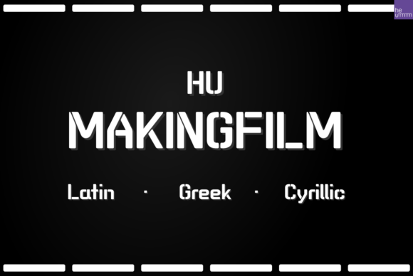HU Makingfilm: A Vintage Display Font for Editorial Charm