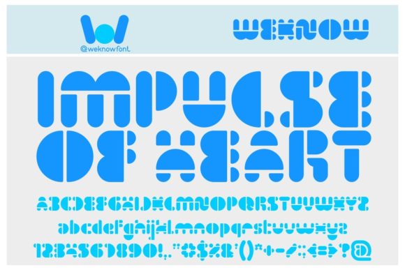 Impulse of Heart: A Futuristic Display Font for Modern Editorial Design