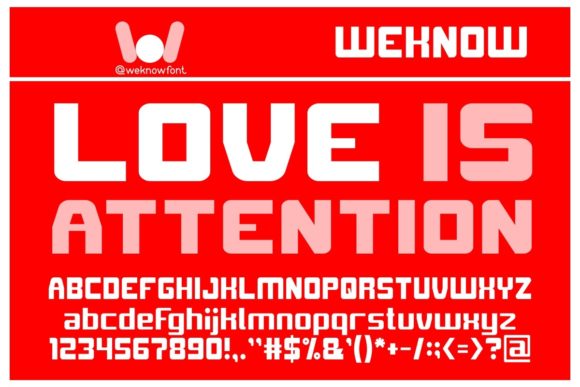 Love is Attention: A Bold Display Font for Scroll-Stopping Marketing Design