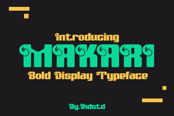 Make Your Craft Shine with the Makari Display Font