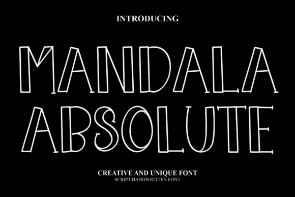Mandala Absolute: A Stylish Display Font for Digital Designers