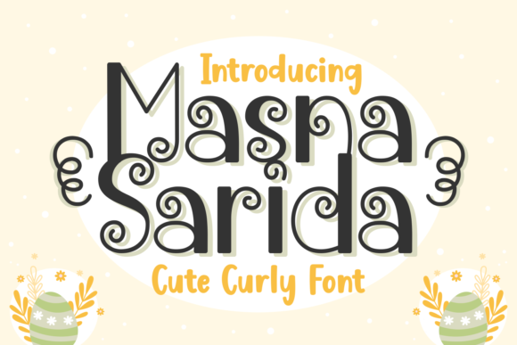 Masna Sarida: A Quirky Display Font for Crafters and Product Creators