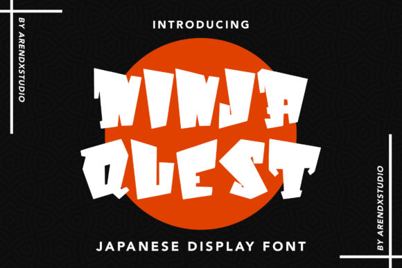 Ninja Quest: A Bold Display Font for Web Designers and Digital Brands