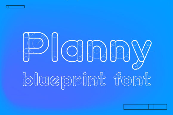 Planny Blueprint: A Bold Display Font for Modern Web Design Projects