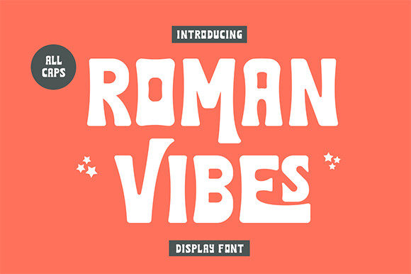 Roman Vibes: A Vintage-Inspired Display Font for Crafters & Sellers