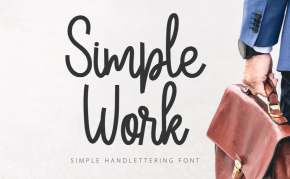 Simple Work: A Designerโs Go-To Display Font for Clean, Modern Branding