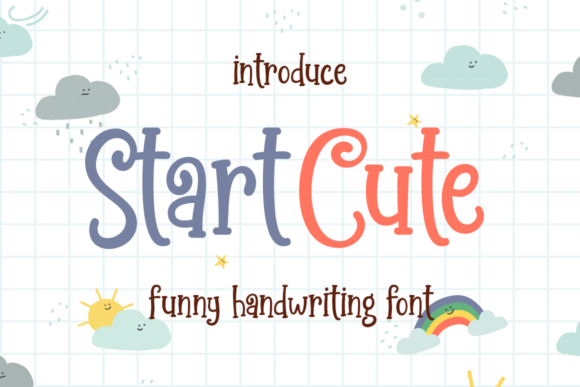 Start Cute: A Cheerful Display Font for Playful Editorial Design