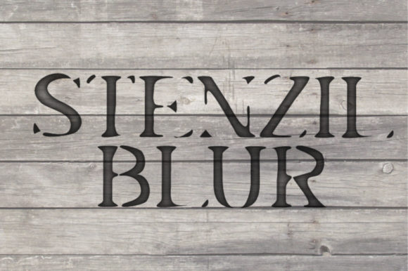 Stenzil Blur: A Bold Display Font for Modern Web Design