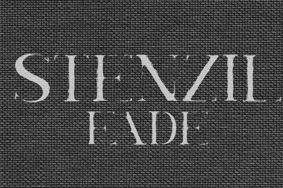 Stenzil Fade: A Bold Display Font for Crafters and Product Designers
