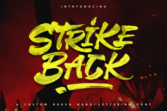 Strike Back: A Bold Display Font for Business Branding