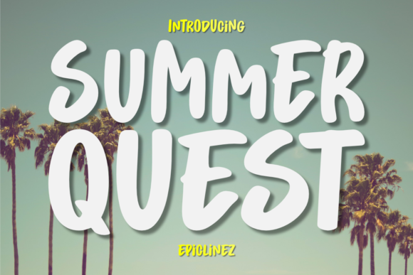 Summer Quest: A Display Font That Elevates Campaign Visuals with Clean Coolness