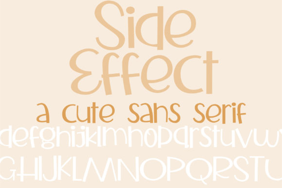 ZP Side Effect: A Bold Sans Serif Font for Crafters & Product Designers